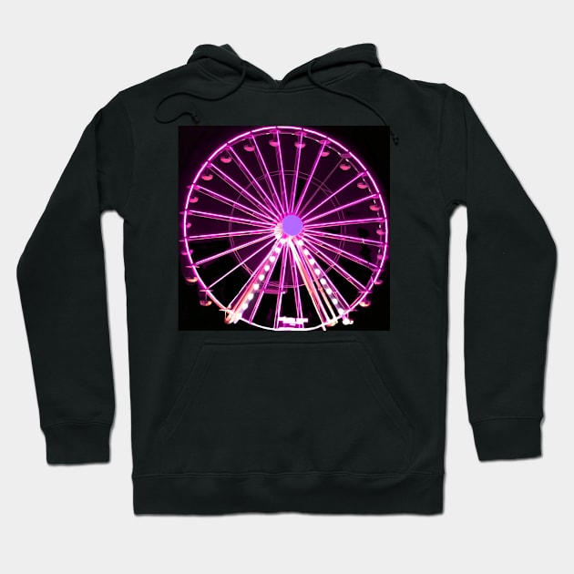 Neon ferris wheel no. 2 Hoodie by asanaworld